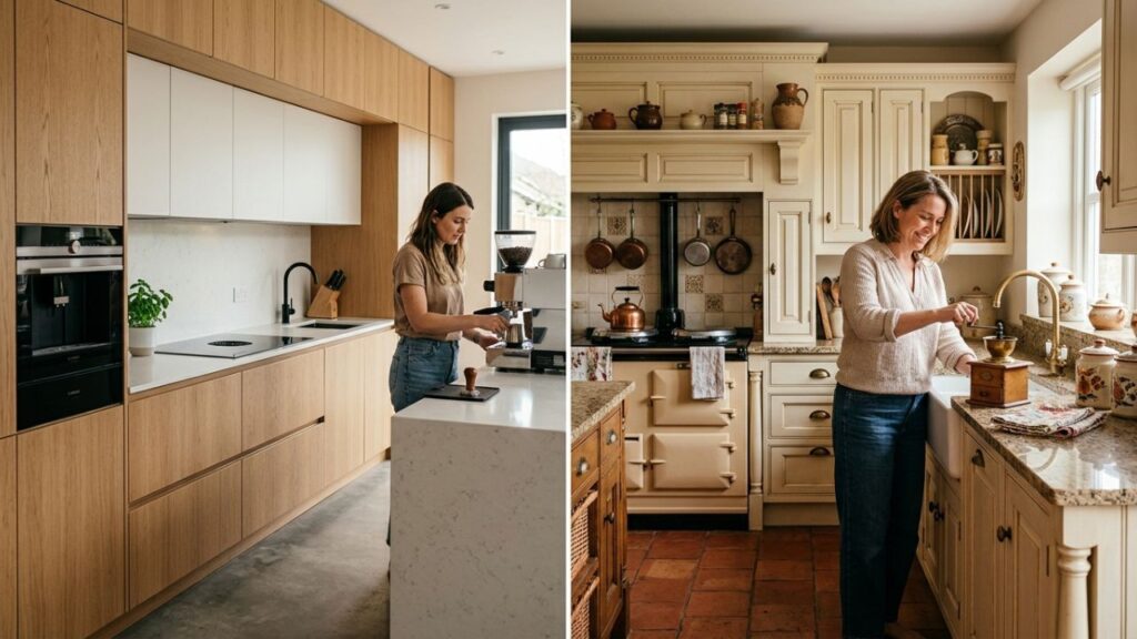 Comparison between Kitchen One and traditional kitchen layout