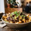 crispy bulgogi fries with cheese and Korean beef