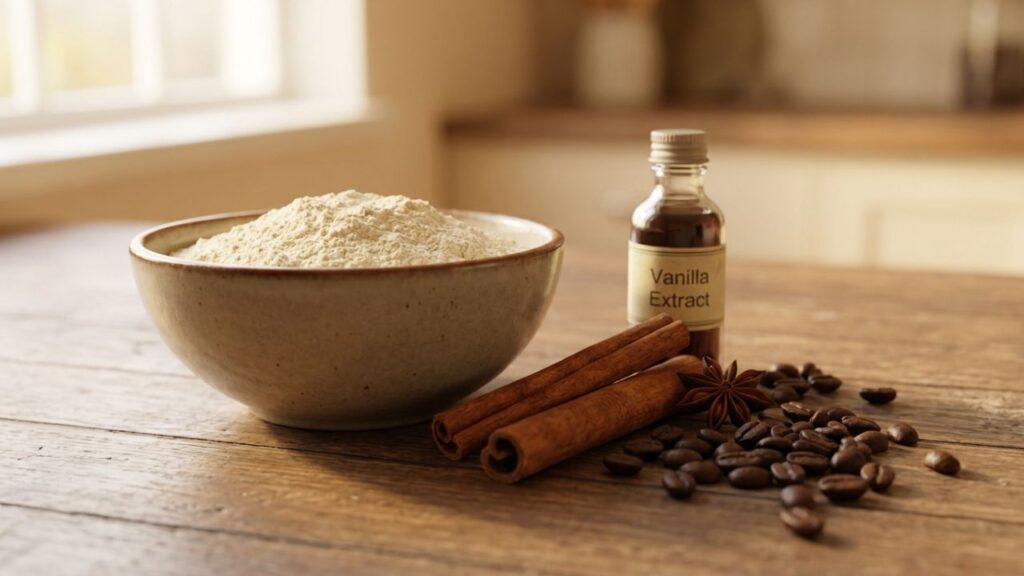 Batter and ingredients for making Mexican pancakes in a kitchen