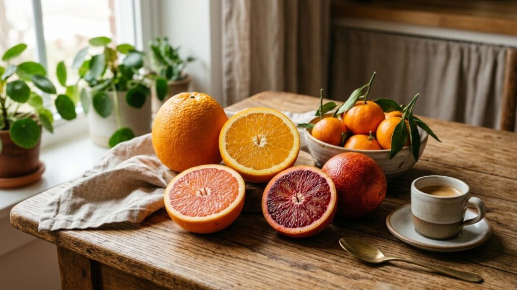 Healthy toppings for orange yogurt bowls