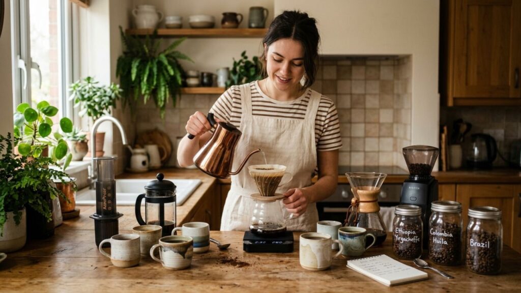 Learning and improving coffee brewing at home