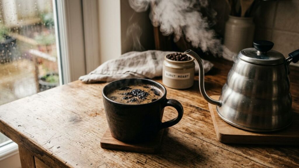 Bitter coffee caused by wrong brewing method