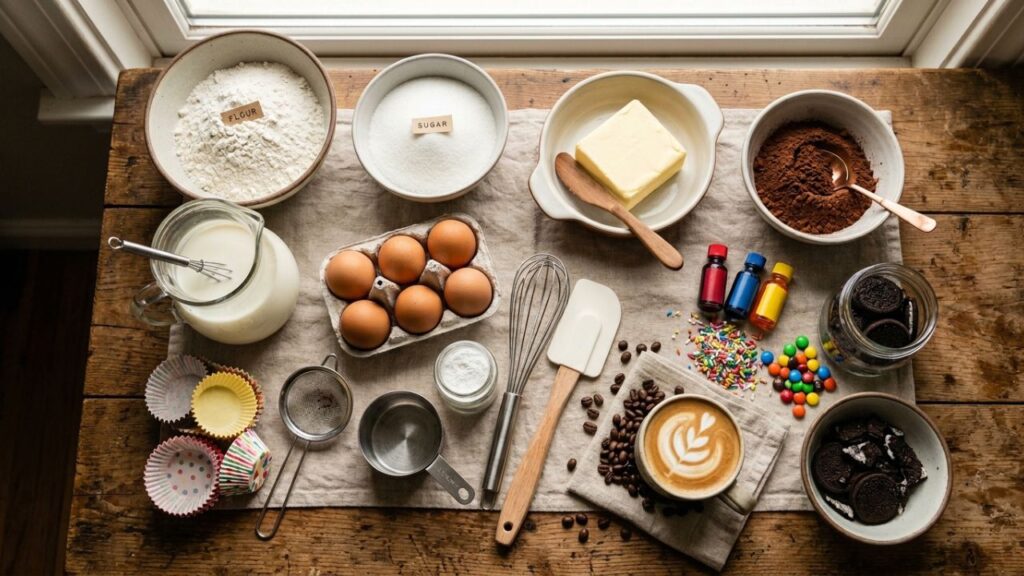  Ingredients needed to make car cupcakes